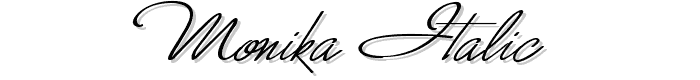 Monika Italic font